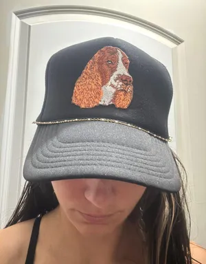 Otto Springer Spaniel trucker hat Black thumbnail 1