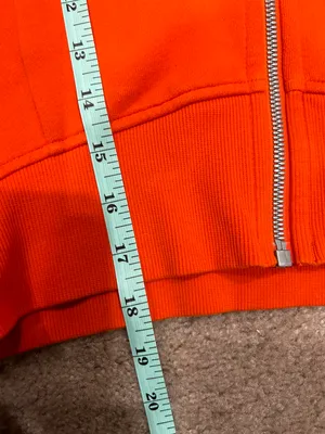 Lululemon Scuba Full-Zip Cropped Hoodie Solar Orange thumbnail 8