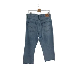 Levis 94 Baggy Jeans Light Wash High Rise Straight Leg Denim Womens‎ 31x31 thumbnail 4