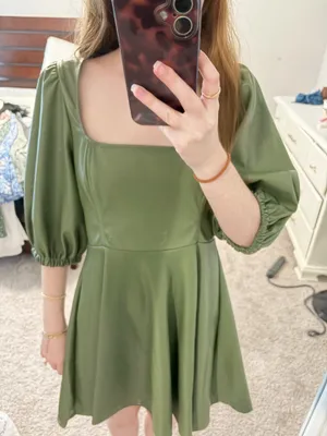 Olive Green ASOS Dress thumbnail 2