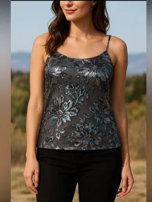 White House | Black Market Sequin Embellished Camisole Top thumbnail 1