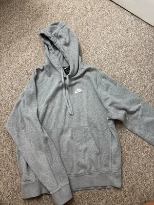 Nike Hoodie Sweatshirt Grey thumbnail 1