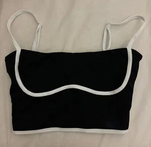 Black and White Crop Top thumbnail 1