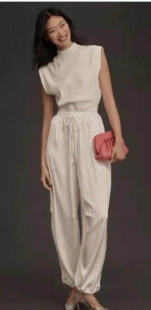 Maeve by Anthropologie Silky Parachute Pants | NWOT XS MSRP $138 thumbnail 2