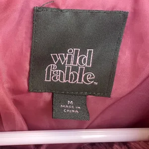 Wild Fable Rose Outerwear pink jacket zip up with pockets size Medium thumbnail 4