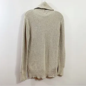 Abercrombie & Fitch Knit Mock Neck Tan Sweater thumbnail 4