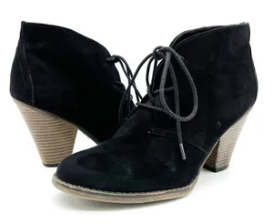 MIA Shawna Heeled‎ Bootie Womens 8 Faux Suede Bohemian Minimalist Fall Retro thumbnail 1