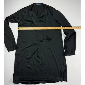 Polo Ralph Lauren Dress Tie Neck Long‎ Sleeve Black Dress Size 6 thumbnail 3