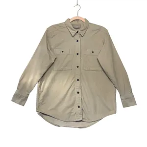 Everlane The Corduroy Oversized Shirt Tan‎ Khaki Button Down XS F-BTDN-CRD-OV-ES thumbnail 1