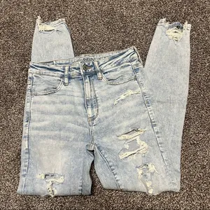 American Eagle Ne(X)T Level Ripped Super High-Waisted Jegging thumbnail 2