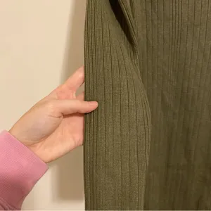 Vici Olive Green Knit Sweater Midi Dress size Small thumbnail 4