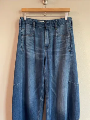 Anthropologie Pilcro Full-Length Relaxed Barrel Jeans Size 28 thumbnail 5