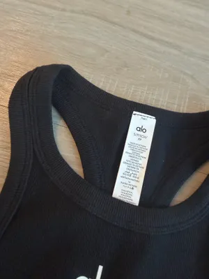 Alo black aspire tank top and tennis skirt Size S #tennis #athleisure # 2pieces thumbnail 2
