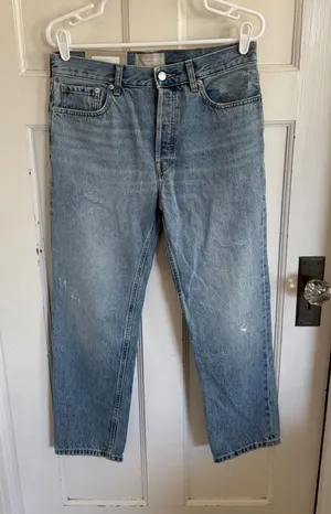 NWT Everlane organic cotton‎ The Relaxed Straight Fit Jean size 26 regular thumbnail 1
