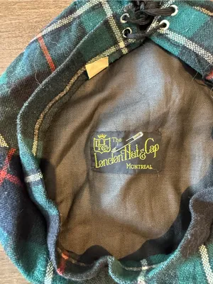 Coach 1950s–60s Vintage London Hat & Cap Co Montreal Tartan Plaid Beret Tam Large thumbnail 3