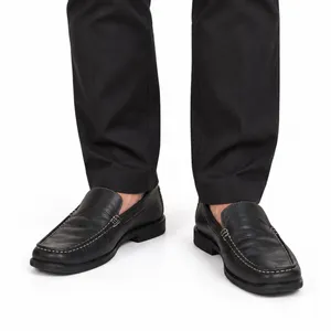 Rockport Men’s 9M Black Leather Loafers Slip On Business Casual Comfort Shoes thumbnail 1