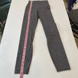 Lululemon Leggings Size 0 Heathered Gray High Rise Full Length Yoga Pants thumbnail 6