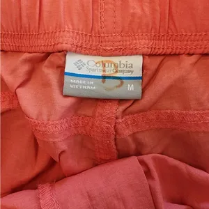 Columbia Women’s Pink Nylon Cargo Shorts Size med Belted Hiking Outdoors Fishing thumbnail 7