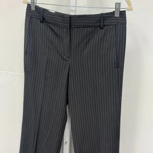BCBGMAXAZRIA Pinstripe Straight Leg Dress Pants Trousers Mid Rise Office Wear thumbnail 3