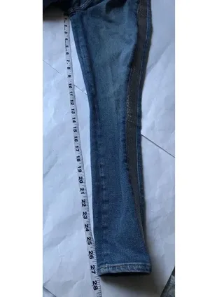 7 for All Mankind High Waist Ankle Skinny Blue Jeans sz 28 thumbnail 6