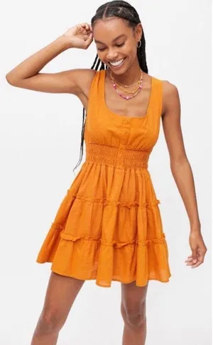 Urban Outfitters NWT Hailey Tiered Mini Dress - L thumbnail 1