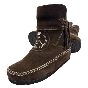 Vintage Sherpa Lined Suede Moccasin Winter Boots Women’s Size 6.5/7 thumbnail 11