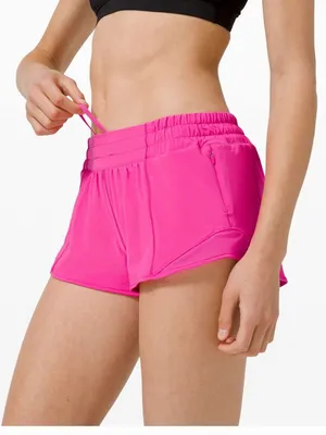 Lululemon Hotty Hot Low-Rise Short 2.5", Sonic Pink thumbnail 1