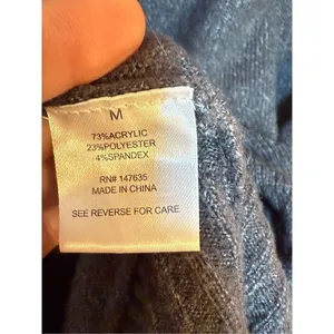 Romeo + Juliet Couture women’s charcoal gray turtleneck chunky knit‎ sz M thumbnail 9