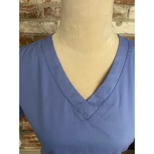 Wonder Work Everyday Durable Stretch Blue Scrub Top XXS thumbnail 2