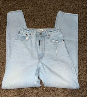Abercrombie & fitch the 90s straight ultra high-rise thumbnail 1