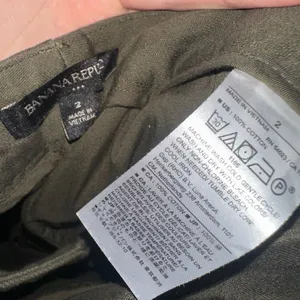 Banana Republic green normcore trendy 2 wide leg trousers thumbnail 2
