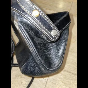 Vtg ‎ Guy Laroche Paris shoulder Crossbody Leather Purse Black 9”x6”x4” thumbnail 10