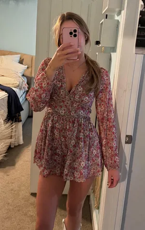 Long Sleeve Romper Francesca's thumbnail 2