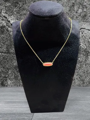 🪸KENDRA SCOTT 14K Gold Plated Eva Coral Magnesite Pendant Necklace thumbnail 1