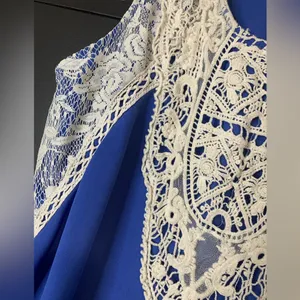 Xhilaration Beautiful Macrame, Chiffon and Lace Top. Women’s size L. Tank top. GUC thumbnail 6