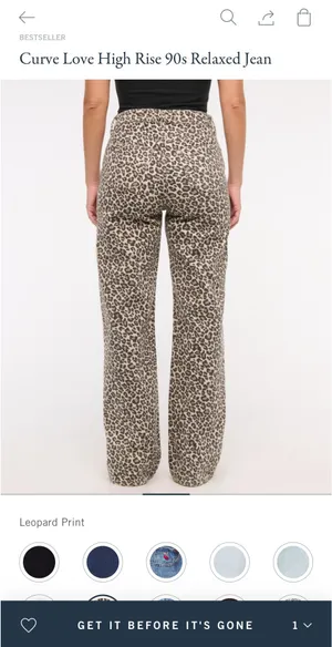 Abercrombie Curve Love High-Rise 90s Relaxed Jeans thumbnail 3