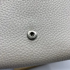 Coach Yellow White Grain Leather Wallet thumbnail 8