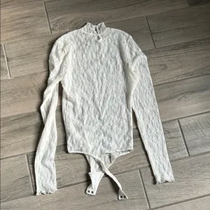Abercrombie & Fitch Cream Lace Detail thumbnail 4