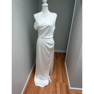 Show Me Your Mumu Jodie Dress Ivory White Luxe Satin Size Medium thumbnail 4