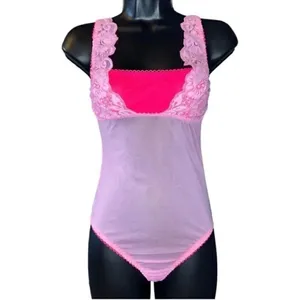 We Are Hah Pink bodysuit(Size Small) Pink thumbnail 3