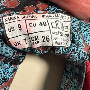 Hey Dude Karina Sherpa Moonless Sangria Black Red Sneakers 12221120 Womens 9 thumbnail 8