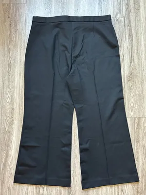 Banana Republic Flare Everywhere Pointe Stretch Trouser Pants in Black XL thumbnail 9