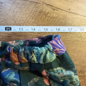 Vintage 90s USA ORVIS Women's Floral Pleated Skirt Autumn Shades Size 10/12 thumbnail 7
