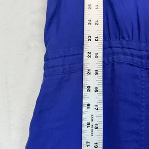 Theory Mistina Dress Sleeveless Drawstring‎ Waist Bright Violet Size 4 READ thumbnail 4