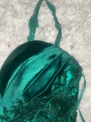 Emerald Green Prom Dress Size 10 thumbnail 7
