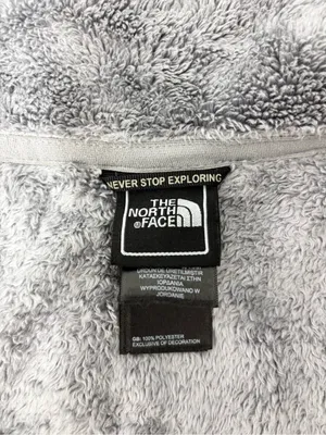 The North Face Women's Gray Plush Full-Zip Teddy Osito fleece Jacket‎ Size M thumbnail 8