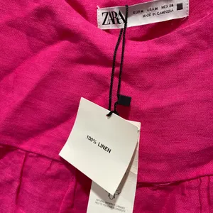 Zara Mini Linen Babydoll Dress Size Medium thumbnail 6
