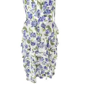 Amanda Uprichard Adelina Margate Floral Tiered Midi Dress Size S thumbnail 6