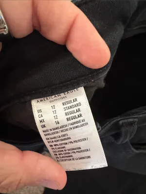 American Eagle Outfitters Black Skinny Jeans - High Rise Stretch / K7 thumbnail 6