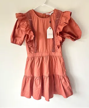 English Factory Dress Mini puff sleeves thumbnail 2